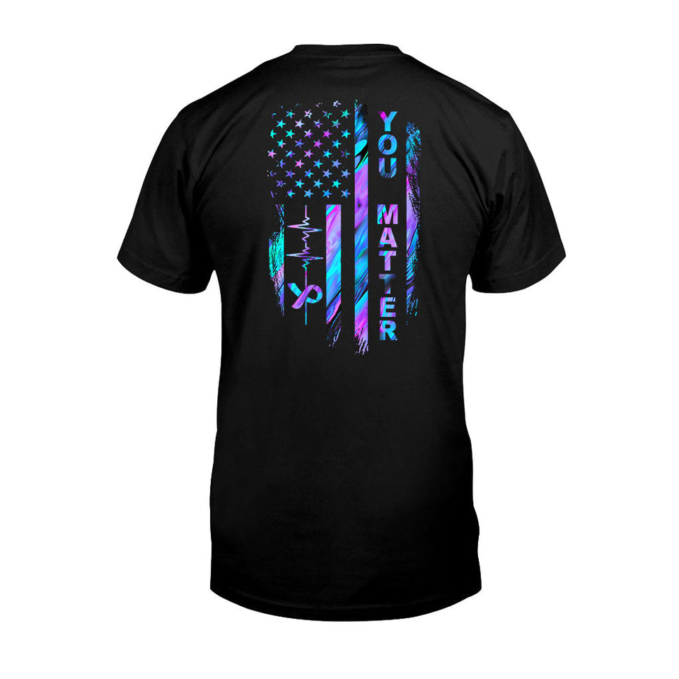Suicide Prevention Flag T-shirt And Hoodie 062021