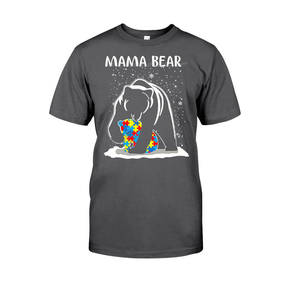 T-shirt et sweat à capuche « Maman Ours » – Sensibilisation à l’autisme 112021