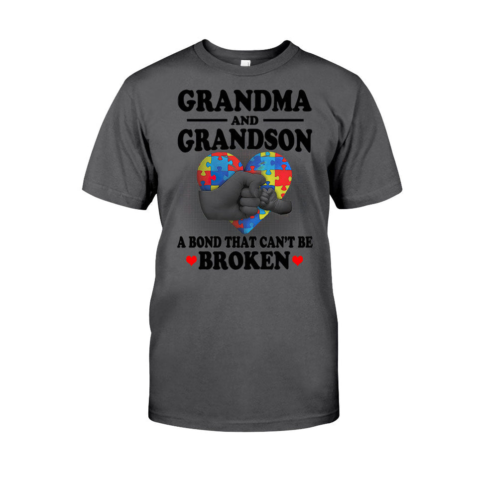 T-shirt et sweat à capuche « Grand-mère et petit-fils » pour la sensibilisation à l'autisme 112021