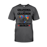 T-shirt et sweat à capuche « Grand-mère et petit-fils » pour la sensibilisation à l'autisme 112021