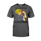 Maman d'enfant autiste - T-shirt et sweat à capuche de sensibilisation à l'autisme 112021