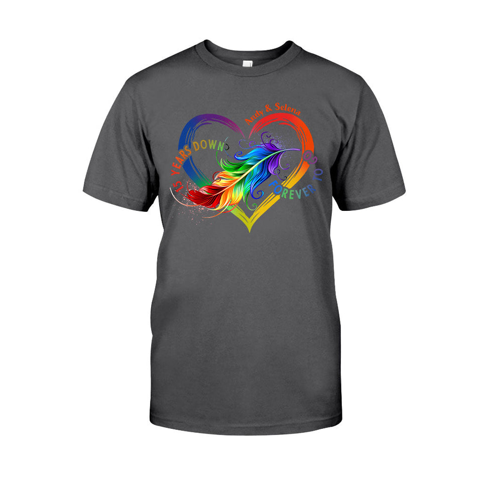 Forever To Go - Personalized Couple T-shirt and Hoodie