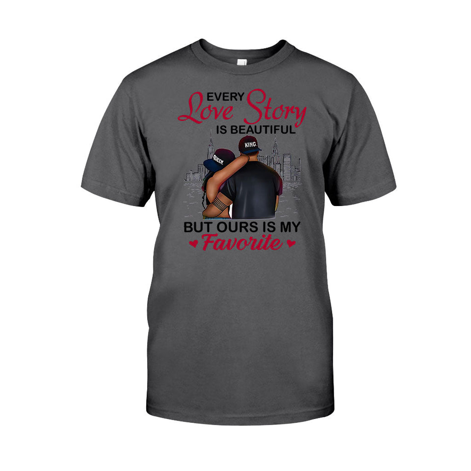 Black Couple - Personalized African American T-shirt and Hoodie 112021