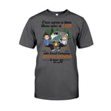 Once Upon A Time There Was A Lady - Personalized Camping Couple T-shirt and Hoodie