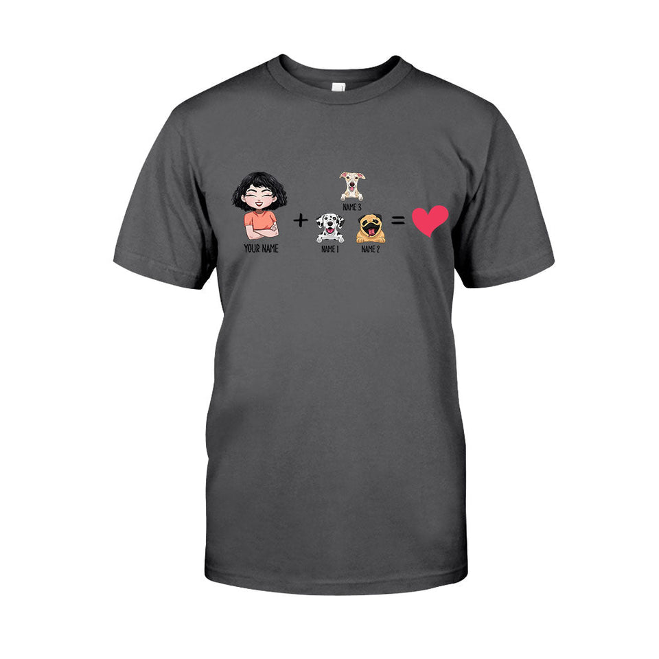 Me With The Dogs - Personalized Dog T-shirt and Hoodie