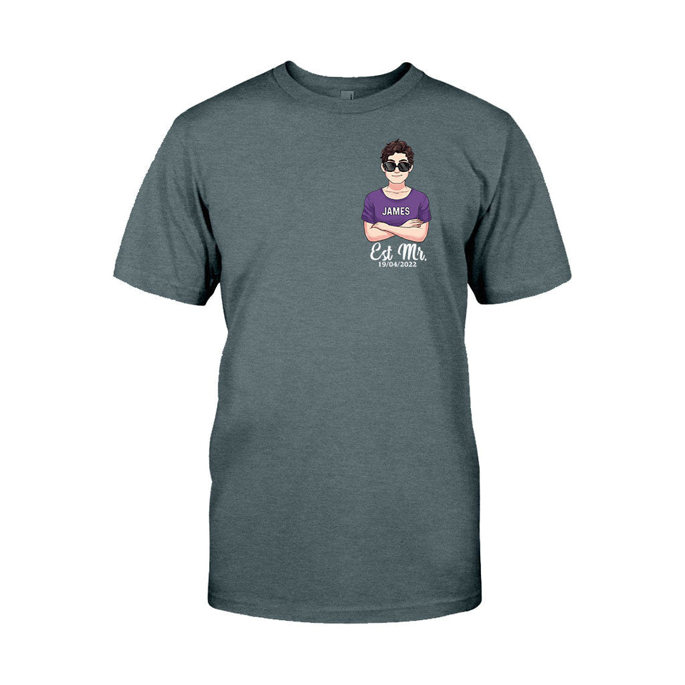 Mr And Mrs - Personalized Couple T-shirt and Hoodie