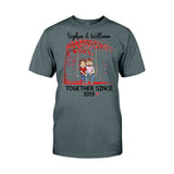 Together Since - Personalized Couple T-shirt and Hoodie