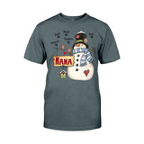 Nana Snowman - Personalized Grandma T-shirt and Hoodie