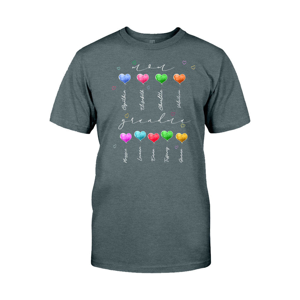 Mom Grandma - Personalized Mother's Day Grandma T-shirt and Hoodie