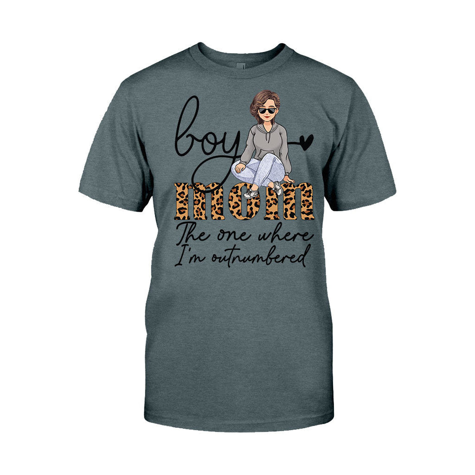 The One Where I'm Outnumbered - Personalized Mother's Day Mother T-shirt and Hoodie