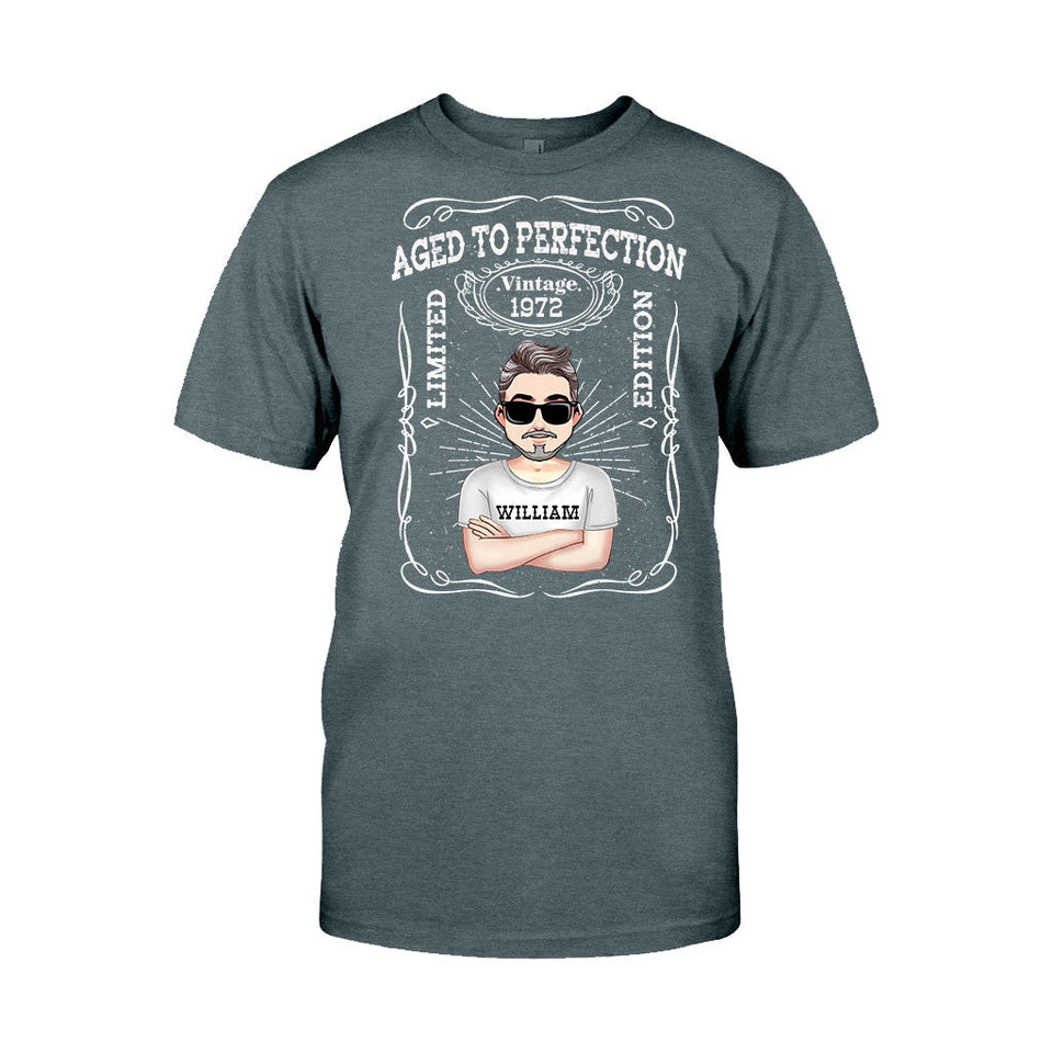 Aged To Perfection - Personalized Birthday T-shirt and Hoodie