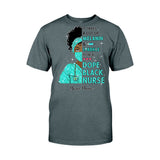 It Takes A Lot Of Melanin And Sparkle - Personalized Nurse T-shirt and Hoodie With Faux Glitter Pattern Print