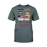 Independent But Still Under Management - Personalized Independence Day Couple T-shirt and Hoodie