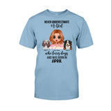 Never Underestimate - Personalized Dog T-shirt and Hoodie