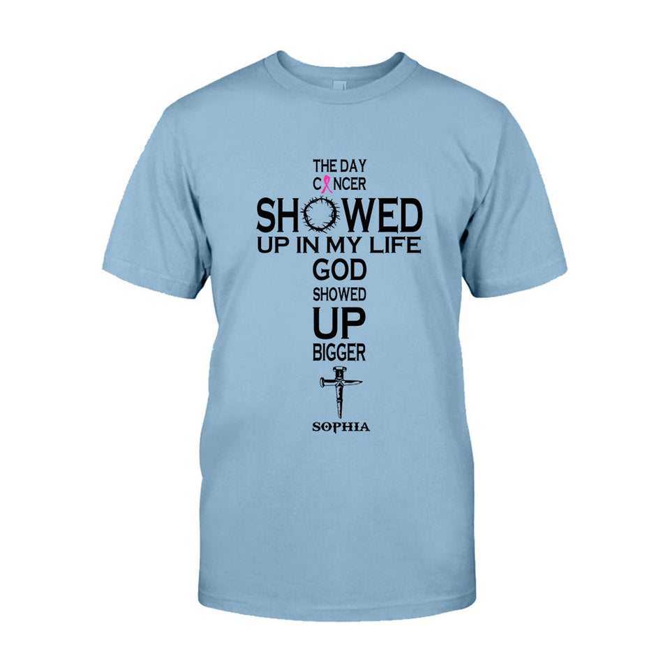 La foi plutôt que la peur - T-shirt et sweat à capuche personnalisés pour la sensibilisation au cancer du sein