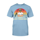 Dad's Lucky Shirt - Personalized Father's Day Fishing T-shirt and Hoodie