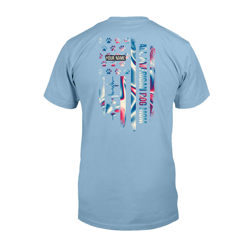 Proud Dog Mom - Personalized Independence Day T-shirt and Hoodie