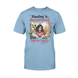 Reading Is Dreaming With Open Eyes - Personalized Book T-shirt and Hoodie