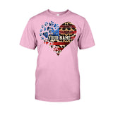 The July Cat Mom - Personalized Independence Day Dog T-shirt and Hoodie
