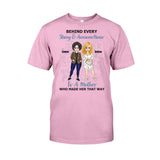 Behind Every Strong Nurse - Personalized Mother's Day Nurse T-shirt and Hoodie