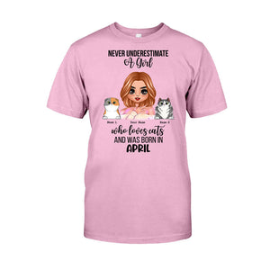 Never Underestimate - Personalized Cat T-shirt and Hoodie