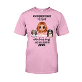 Never Underestimate - Personalized Dog T-shirt and Hoodie