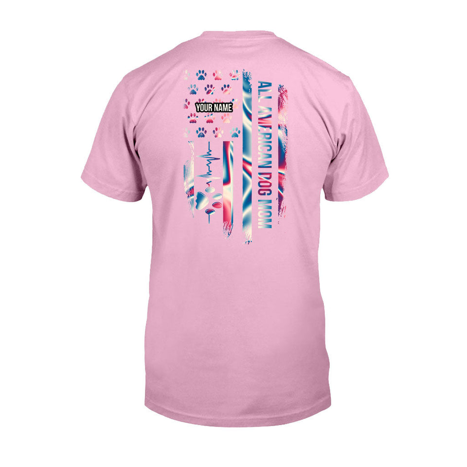 Proud Dog Mom - Personalized Independence Day T-shirt and Hoodie