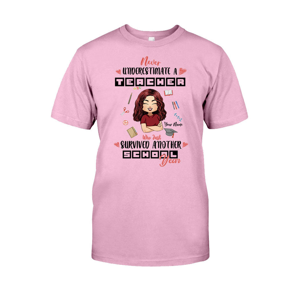 Never Underestimate A Teacher - Personalized T-shirt and Hoodie