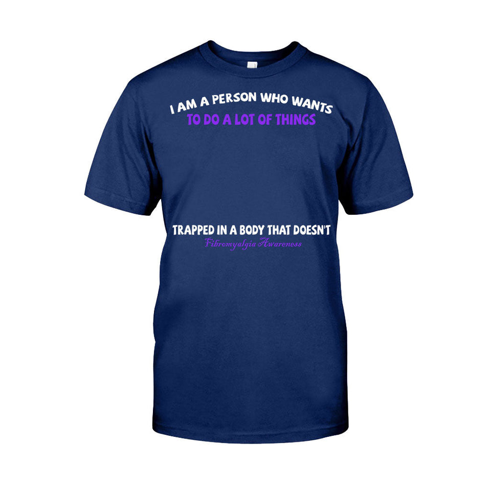 Je suis une personne qui veut faire plein de choses - T-shirt et sweat à capuche personnalisés pour la sensibilisation à la fibromyalgie