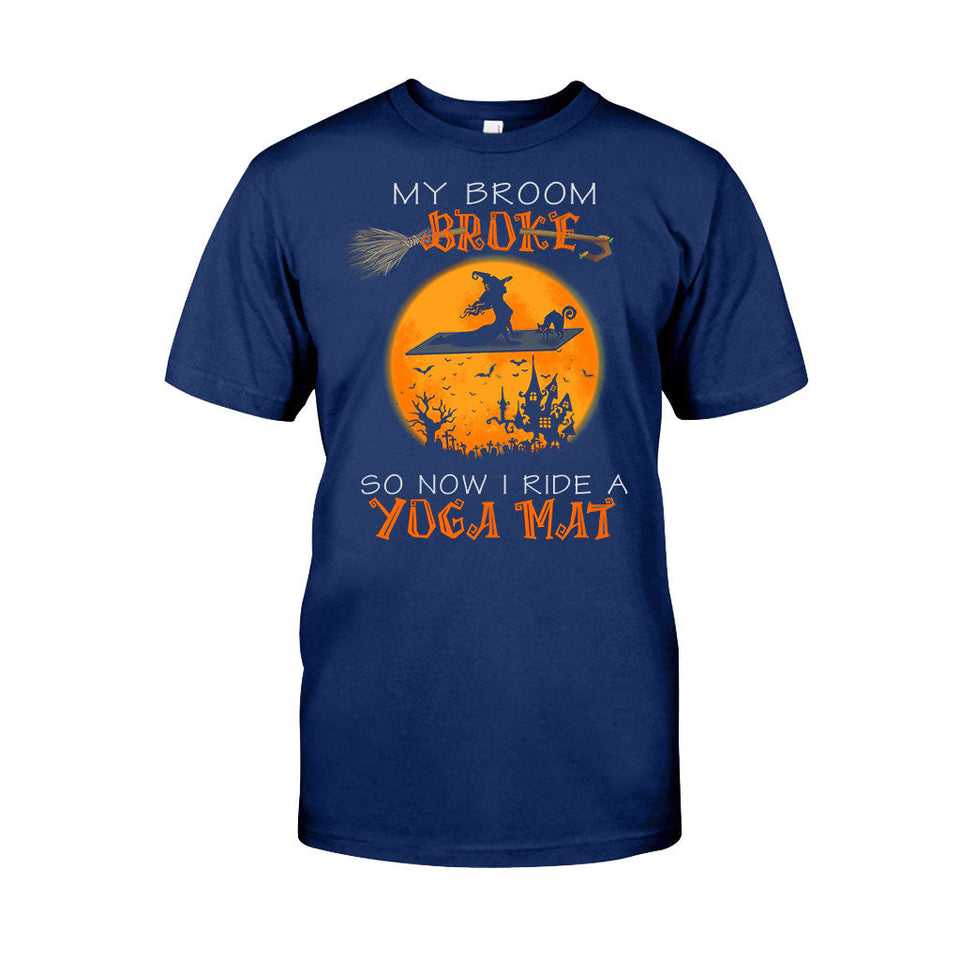 My Broom Broke Halloween T-shirt And Hoodie 092021
