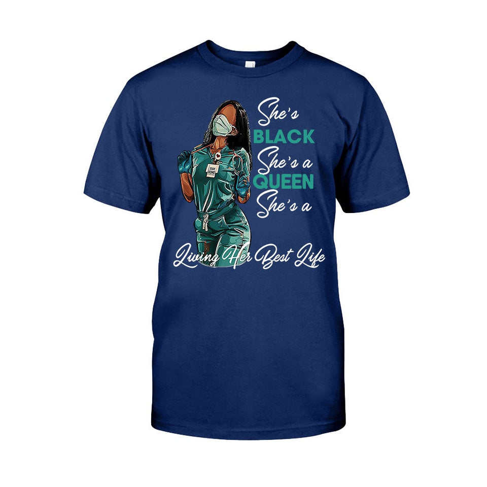 Black Queen - Personalized African American T-shirt and Hoodie 1121