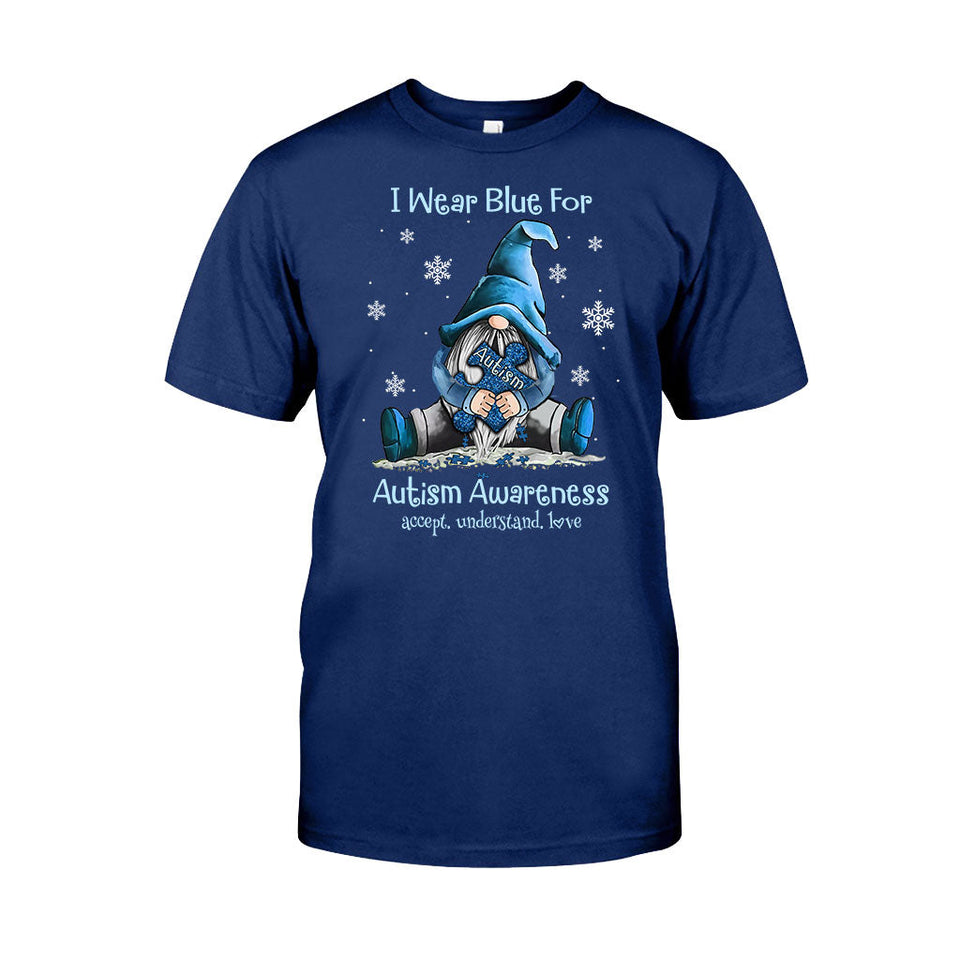 Je porte du bleu - T-shirt et sweat à capuche de sensibilisation à l'autisme 062021