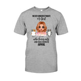 Never Underestimate - Personalized Cat T-shirt and Hoodie