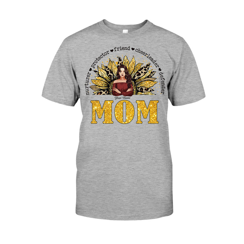 Mom Nurturer Protector - Personalized Mother's Day T-shirt and Hoodie