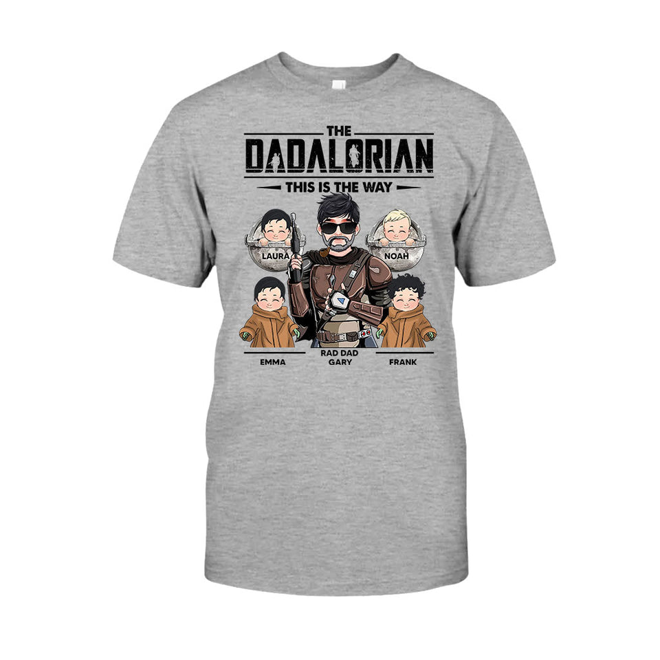 This Is The Way Dadalorian Mamalorian - Personalized Father T-shirt and Hoodie
