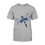 Blue Dragonfly/ Butterfly/ Bee/ Humming Bird - Personalized Gardening T-shirt And Hoodie