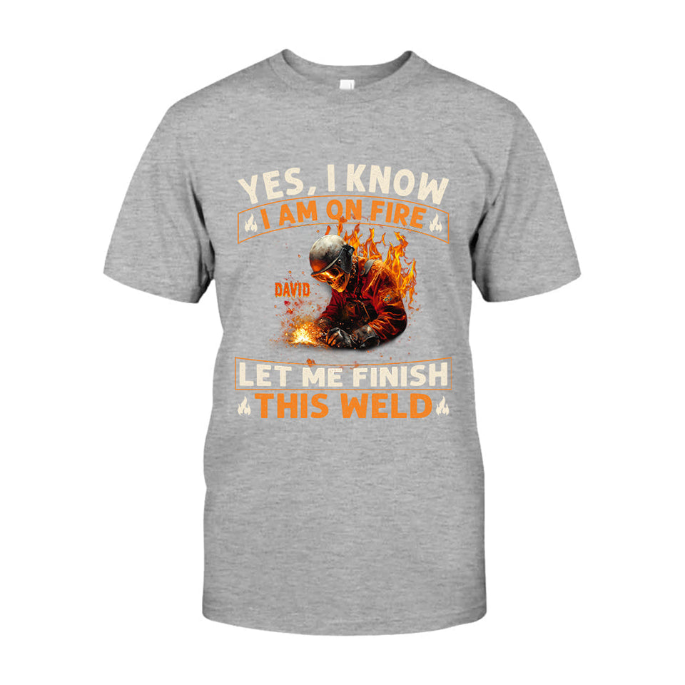 Gift For Welder Man - Personalized Welder T-shirt And Hoodie