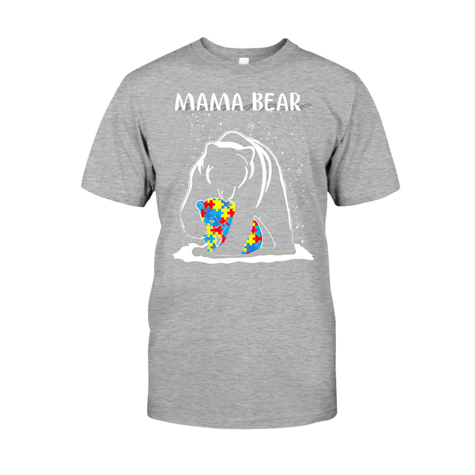 T-shirt et sweat à capuche « Maman Ours » – Sensibilisation à l’autisme 112021
