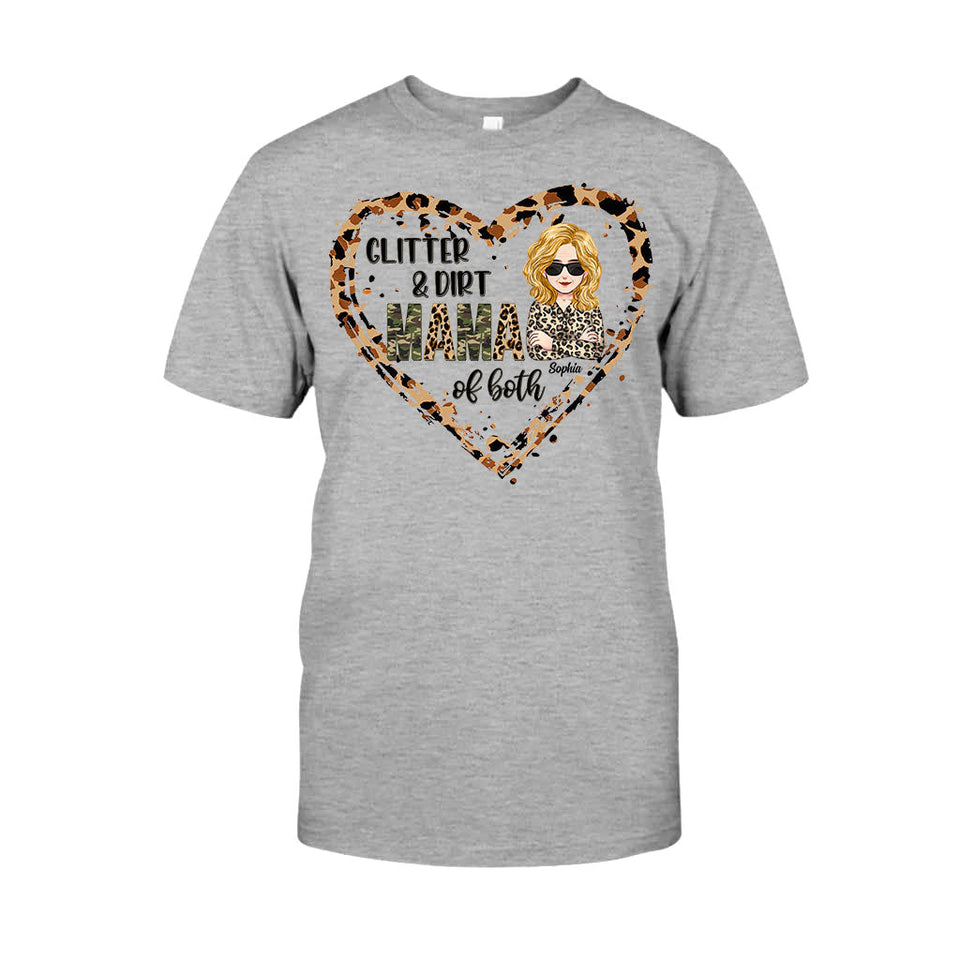 Mama Of Both - Personalized Mother's Day Mother T-shirt and Hoodie