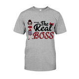The Boss The Real Boss - Personalized Couple T-shirt and Hoodie