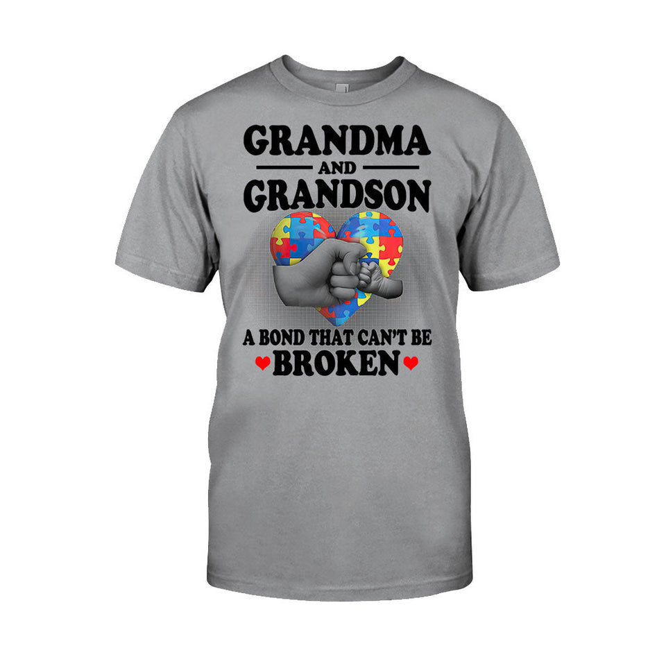 T-shirt et sweat à capuche « Grand-mère et petit-fils » pour la sensibilisation à l'autisme (06/2021)
