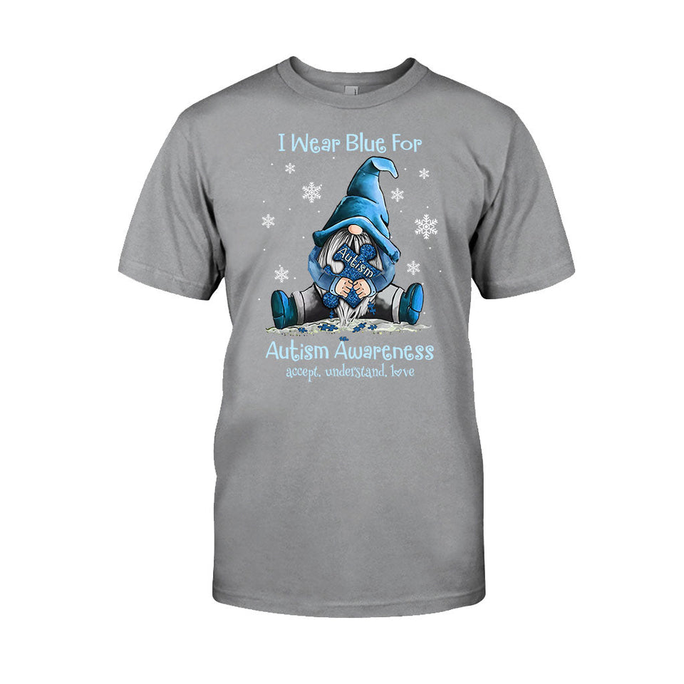 Je porte du bleu - T-shirt et sweat à capuche de sensibilisation à l'autisme 062021