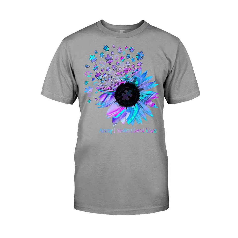 Accept Understand Love - Autism Awareness T-shirt And Hoodie 062021