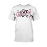 Peace Love Nurse Bunny - Personalized T-shirt and Hoodie