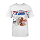 Red White Woof - Personalized Dog T-shirt And Hoodie