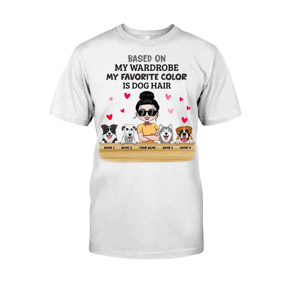 My Favorite Color Is Dog Hair - Personalized Dog T-shirt and Hoodie