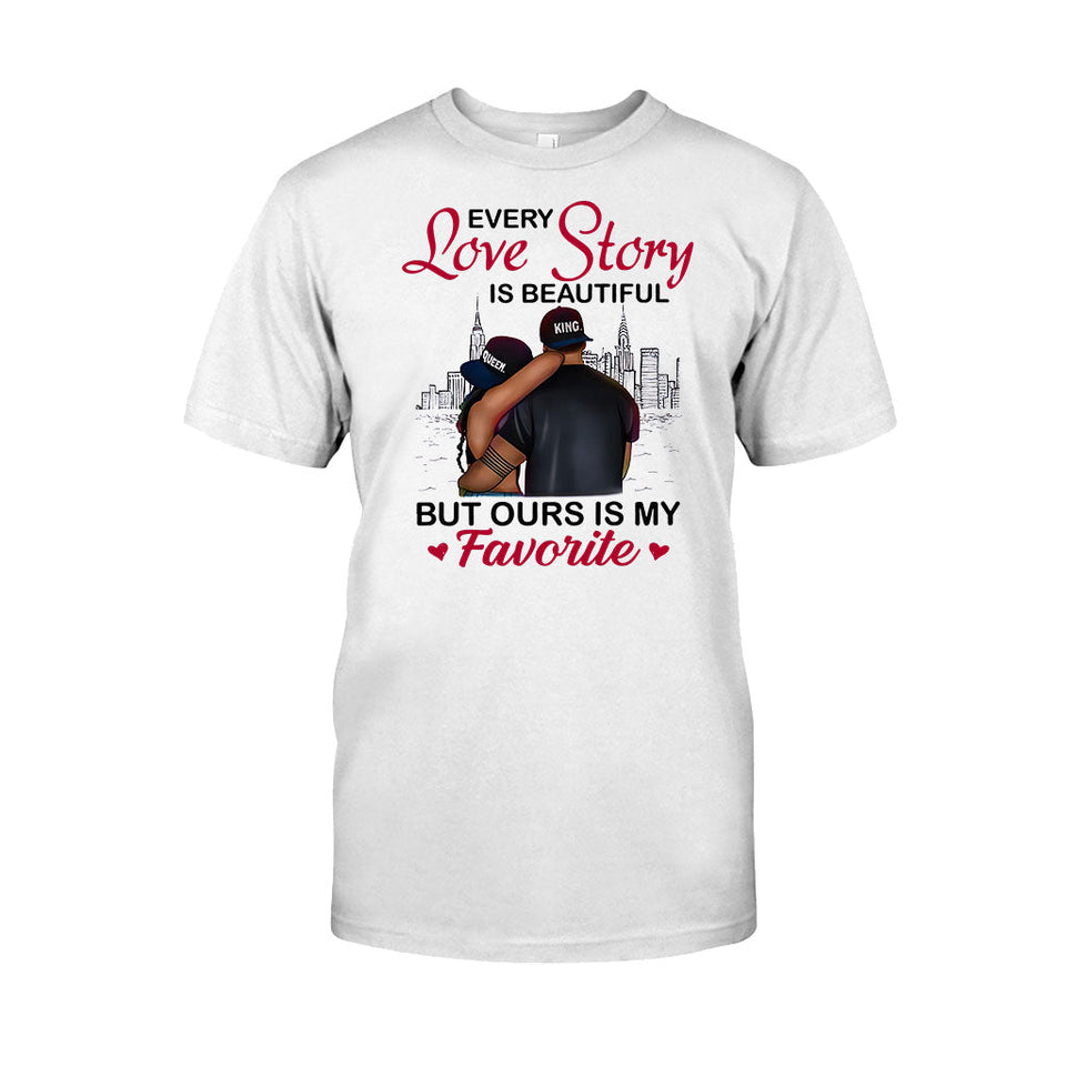 Black Couple - Personalized African American T-shirt and Hoodie 112021