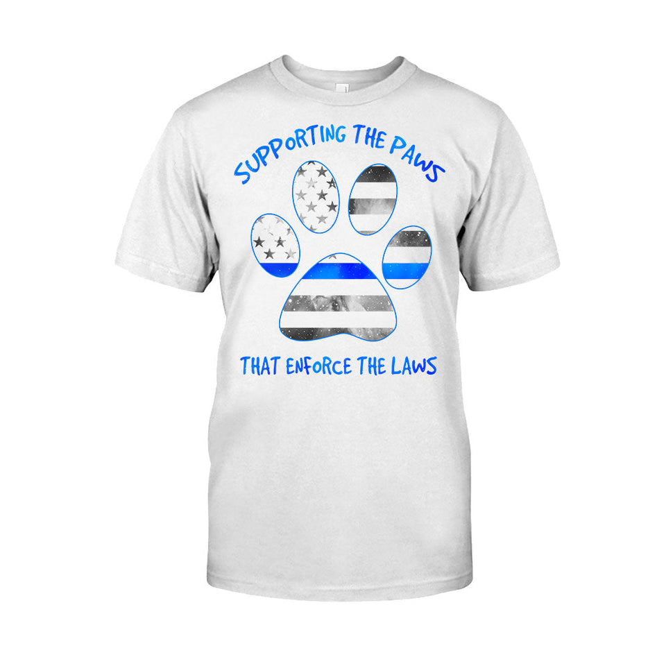 Supporting The Paws - Police Officer T-shirt And Hoodie 062021