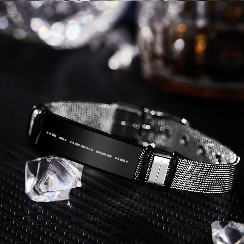 Any Word - Personalized Engraved Morse Code Bracelet
