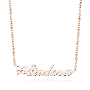 Any Name Butterfly - Personalized Name Necklace